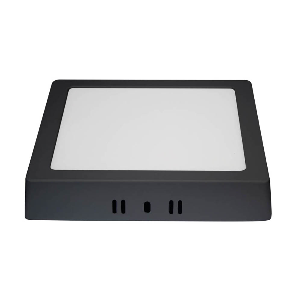 Painel LED Sobrepor Quadrado Alum nio 12W 3 000K Preto Blumenau painel-led-sobrepor-quadrado-alum-nio-12w-3-000k-preto-blumenau