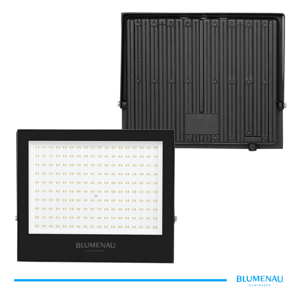 Refletor LED Play 200W Alumínio Bivolt IP66 3.000K - Blumenau Refletor LED Play 200W Alumínio Bivolt IP66 3.000K - Blumenau