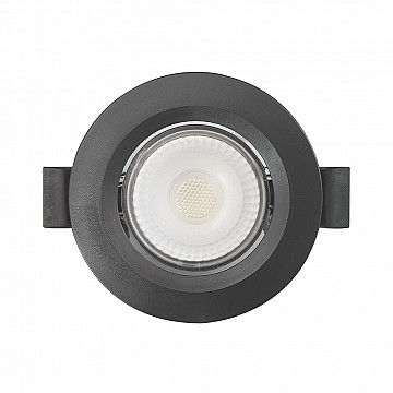 Spot LED Slim Embutir Redondo Bivolt 3W 4.100K - Preto