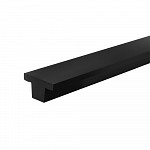Perfil Decor Sobrepor Duplo 65x36mm 3m - Preto