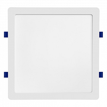 Painel LED Play ABS Embutir Quadrado 24W Bivolt 4.100K - Branco