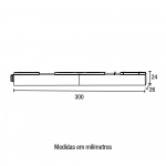 Fonte Neo para Trilho Magnético 48V/2A Bivolt 100W - Preto