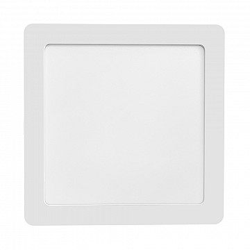 Painel LED Play ABS Sobrepor Quadrado 18W Bivolt 3.000K - Branco