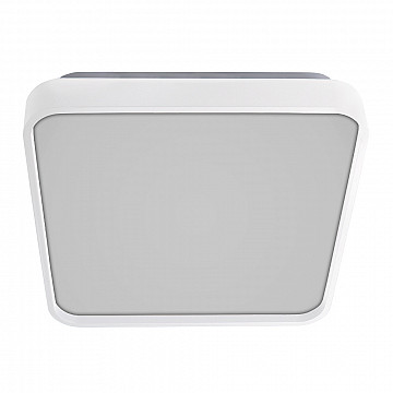 Plafon Round LED Quadrado 280mm Liso Branco 18W - Bivolt Temperatura Ajustável