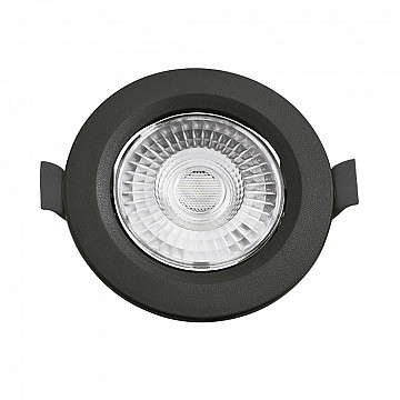 Spot LED Slim Embutir Redondo Bivolt 6W 4.100K - Preto