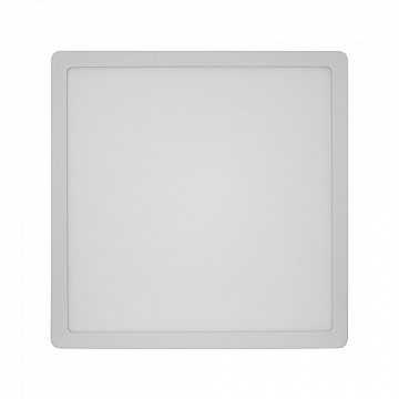 Painel LED Sobrepor Quadrado Alumínio 24W 6.500K - Branco