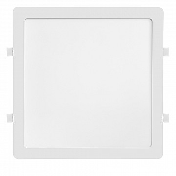 Painel LED Play ABS Embutir Quadrado 24W Bivolt 6.500K - Branco