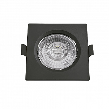 Spot LED Slim Embutir Quadrado Bivolt 6W 4.100K - Preto