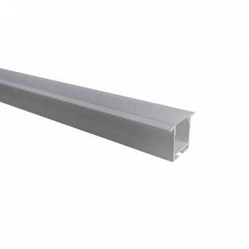 Perfil Line Alumínio Embutir 36mm 2M - Branco Fosco