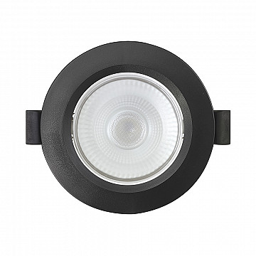 Spot LED Slim Embutir Redondo Bivolt 8W 4.100K - Preto