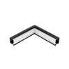 Emenda Perfil Embutir 25x14mm Teto-Parede - Preto