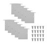 Kit Tampa | Perfil Recuado Emb 48x40 10un - Branco Fosco