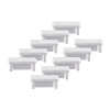 Kit Tampa | Perfil Sobrepor 17x9 10un - Branco Fosco