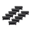Kit Tampa | Perfil Sobrepor 17x9 10un - Preto