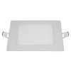 Painel LED Embutir Quadrado Alumínio 6W 3.000K - Branco
