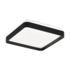 Plafon LED Duetto Quadrado 48cm 48W Bivolt Temperatura de Cor Ajustável - Preto