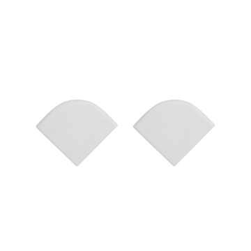 Kit 10 Tampas Plastica Perfil Canto 15x15mm