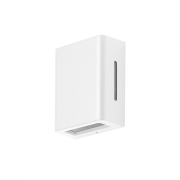 Arandela Fussen 2 Aletas 10x13cm - Branco Fosco