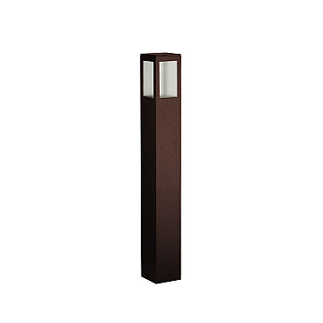 Balizador Garten Alumínio 50cm Lente Vidro - Corten