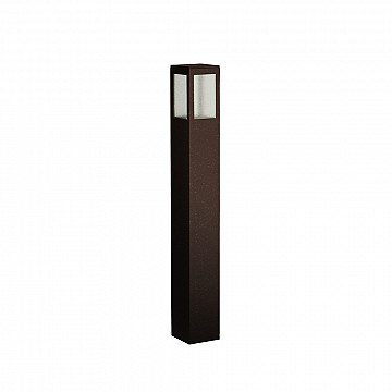 Balizador Garten Alumínio 50cm Lente Vidro - Marrom Gold