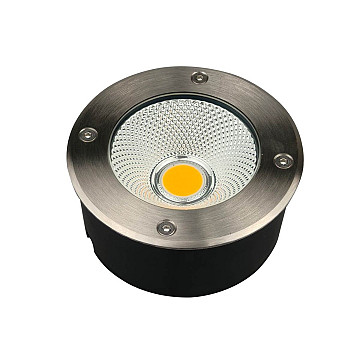 Embutido de Solo LED Airon 100mm IP67 10W Bivolt 3.000K - Inox