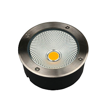 Embutido de Solo LED Airon 120mm IP67 15W Bivolt 3.000K - Inox