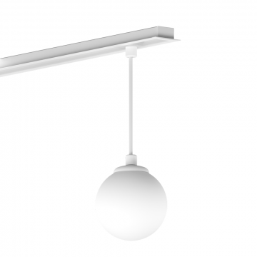 Módulo Pendente Globo para Perfil - Branco Fosco