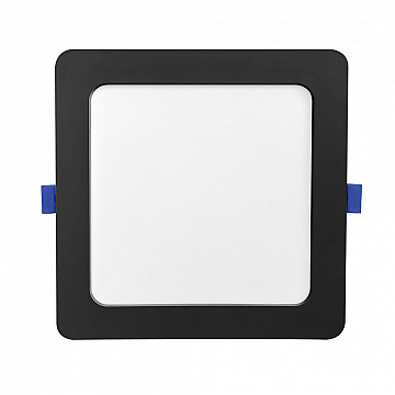 Painel LED Play Embutir Quadrado 12W Bivolt 3.000K - Preto