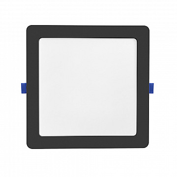 Painel LED Play Embutir Quadrado 18W Bivolt 4.100K - Preto