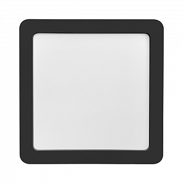 Painel LED Play Sobrepor Quadrado 12W Bivolt 4.100K - Preto