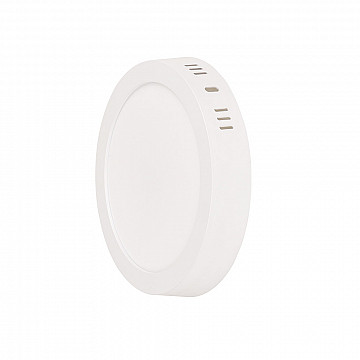 Painel LED Play Sobrepor Redondo 12W Bivolt 6.500K - Branco