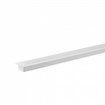 Perfil Embutir 25x14mm Sem Mola 3m - Branco Fosco