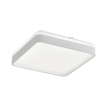 Plafon LED Duetto Quadrado 48cm 48W Bivolt Temperatura de Cor Ajustável - Branco
