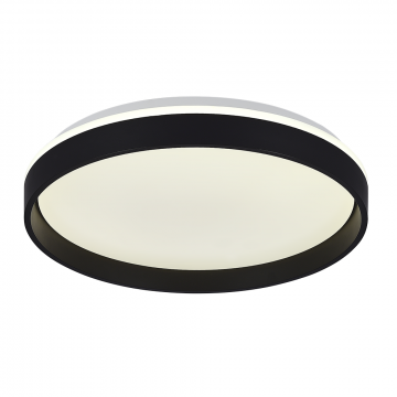 Plafon LED Duetto Redondo 390mm 30W Bivolt TCC Ajustável - Preto