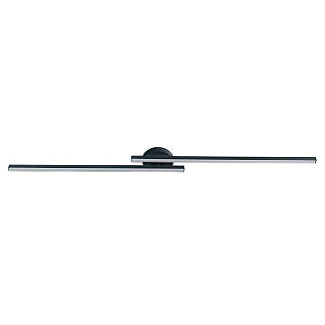 Plafon LED Zig 80cm 24W Bivolt 3.000K - Preto