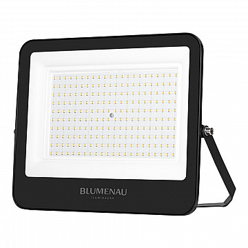 Refletor LED PRO 200W IP66 Bivolt 3.000K - Preto