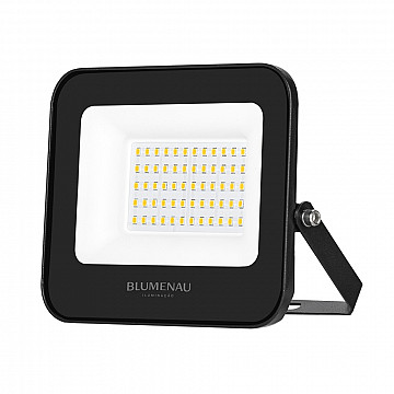Refletor LED PRO 50W IP66 Bivolt 6.500K - Preto
