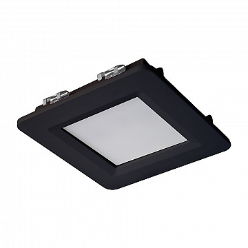 Luminária LED Cabinet Quadrado Embutir/Sobrepor 2W 6.500K - Preto