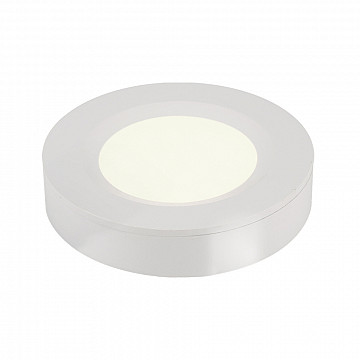Luminária LED Cabinet Redondo Embutir/Sobrepor 2W 6.500K - Branco